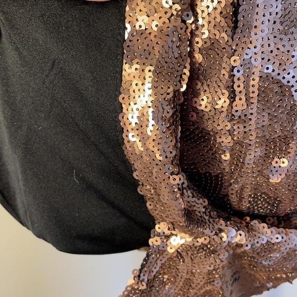 Bar III Women’s Copper Sequin party pencil skirt - Picture 9 of 13